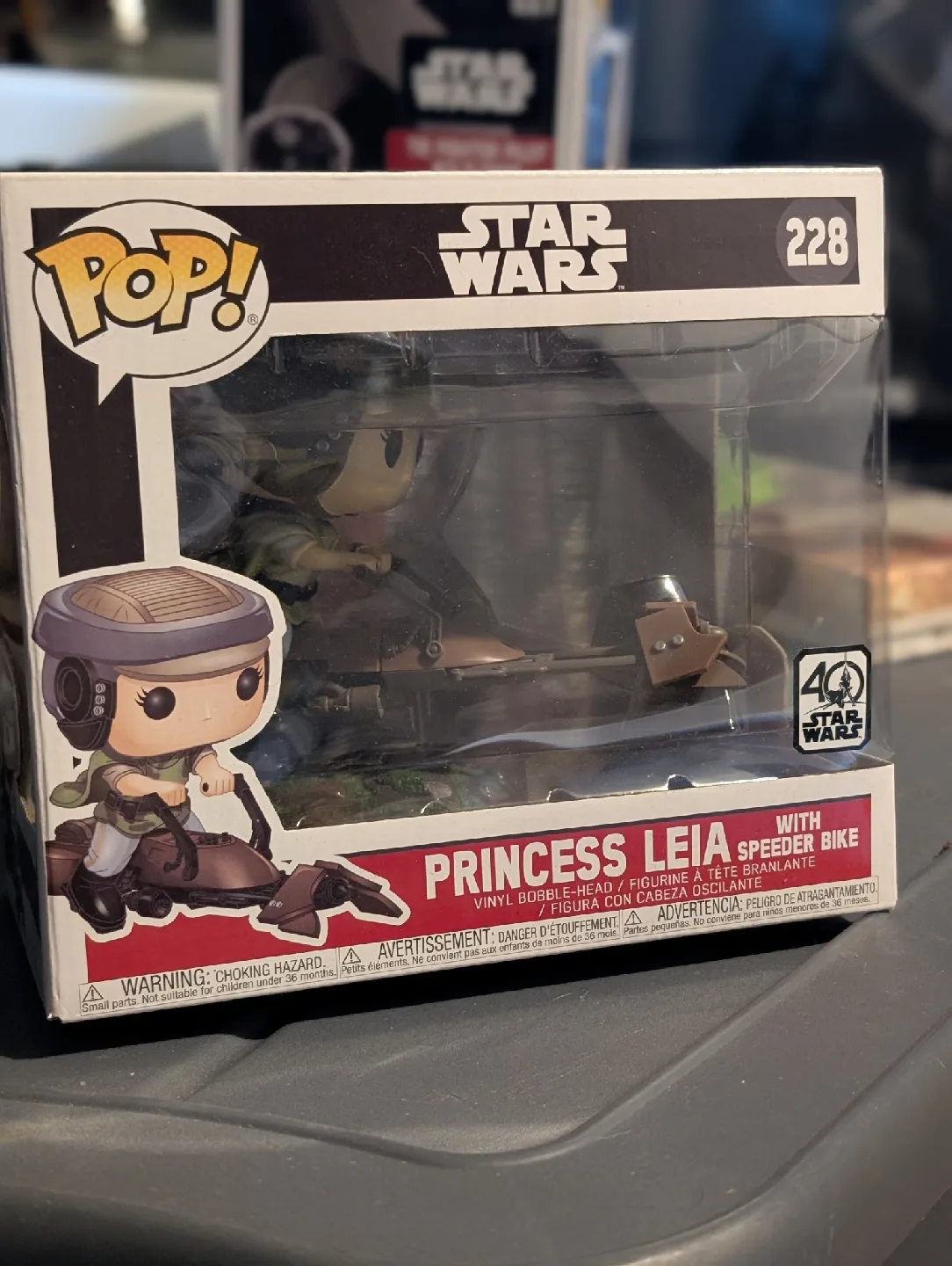 Funko Pop! Star Wars Princess Leia Speeder Bike 228 image indicator(3)