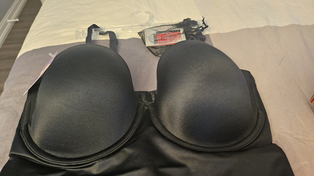 Spanx Strapless Cupped Panty Bodysuit - Black - photo 5