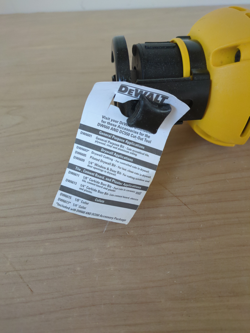 DeWalt DW660 Cut-Out Tool - photo 3
