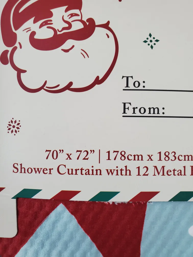 Dear Santa Shower Curtain - 70" x 72" image indicator(2)