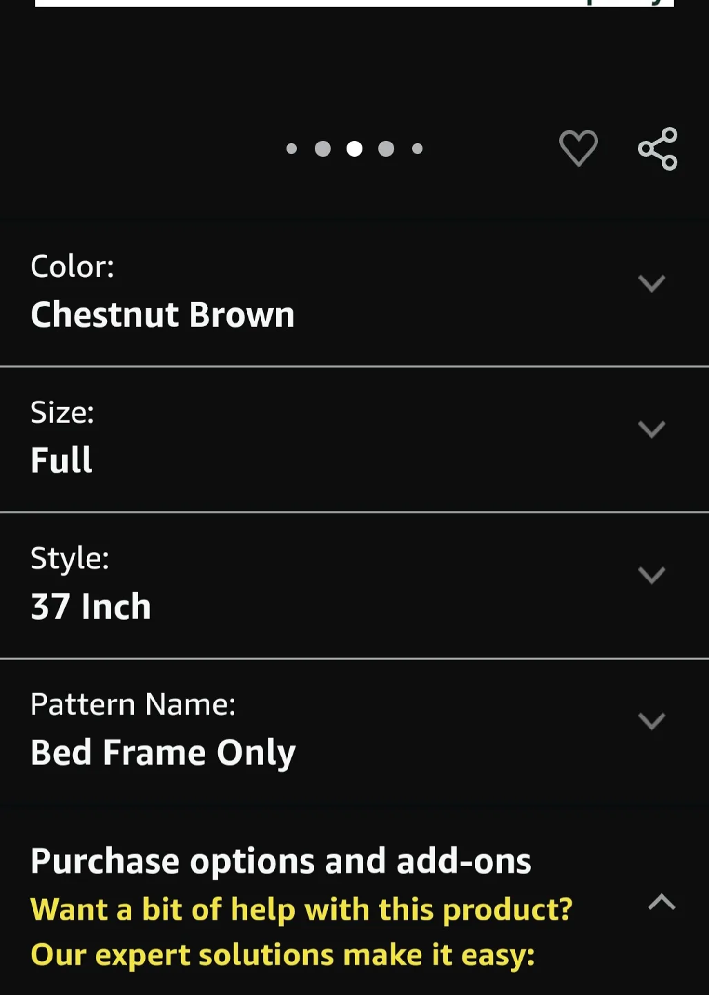Zinus Suzanne Full Bed Frame - Chestnut Brown image indicator(4)