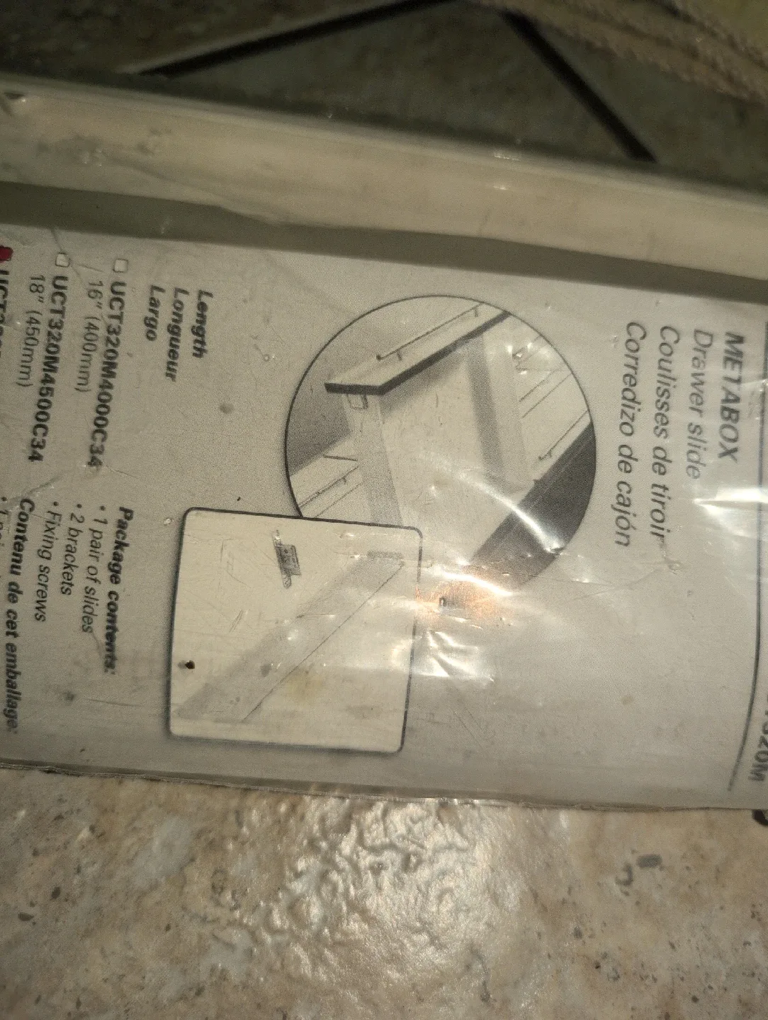 Richelieu METABOX Drawer Slides 16" (400mm) - NEW image indicator(3)