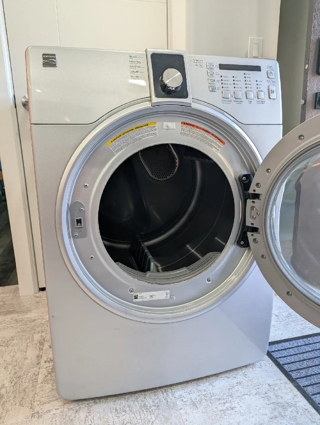 Kenmore Silver Laundry Dryer image indicator(2)