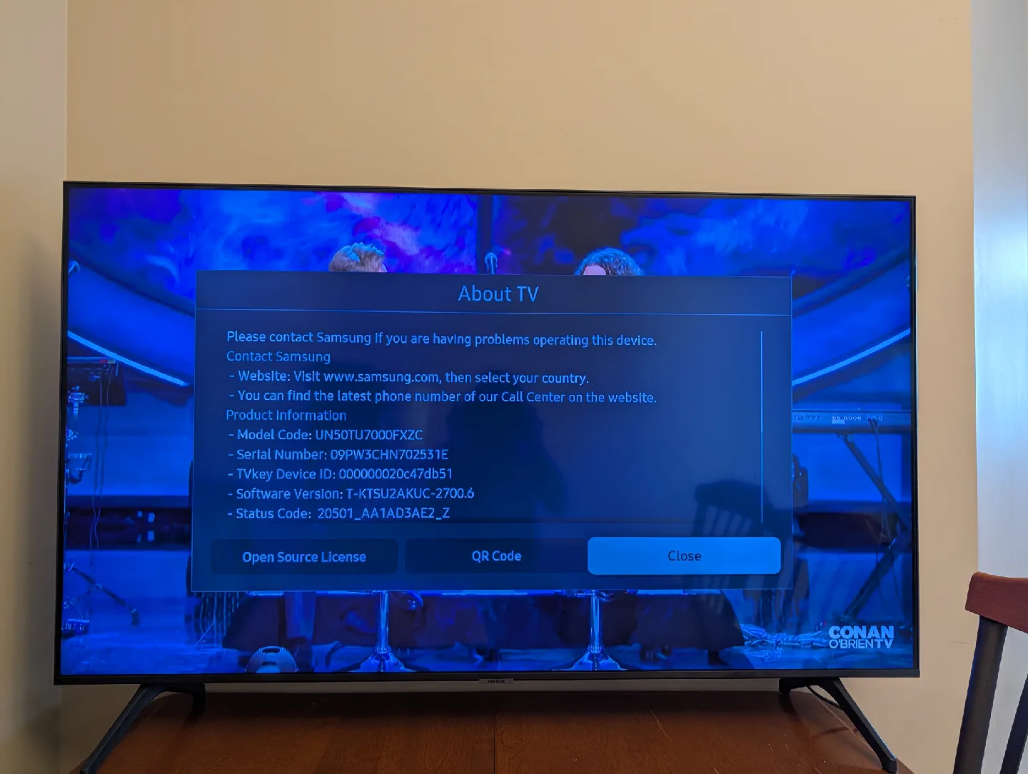 Samsung UN50TU7000FXZC 50" TV thumbnail