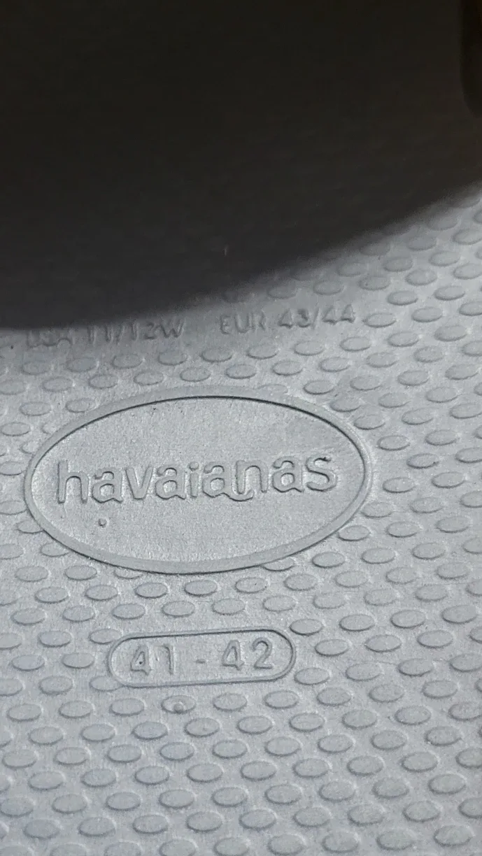 Havaianas Steel Gray Slides - Size 11/12W - New image indicator(3)