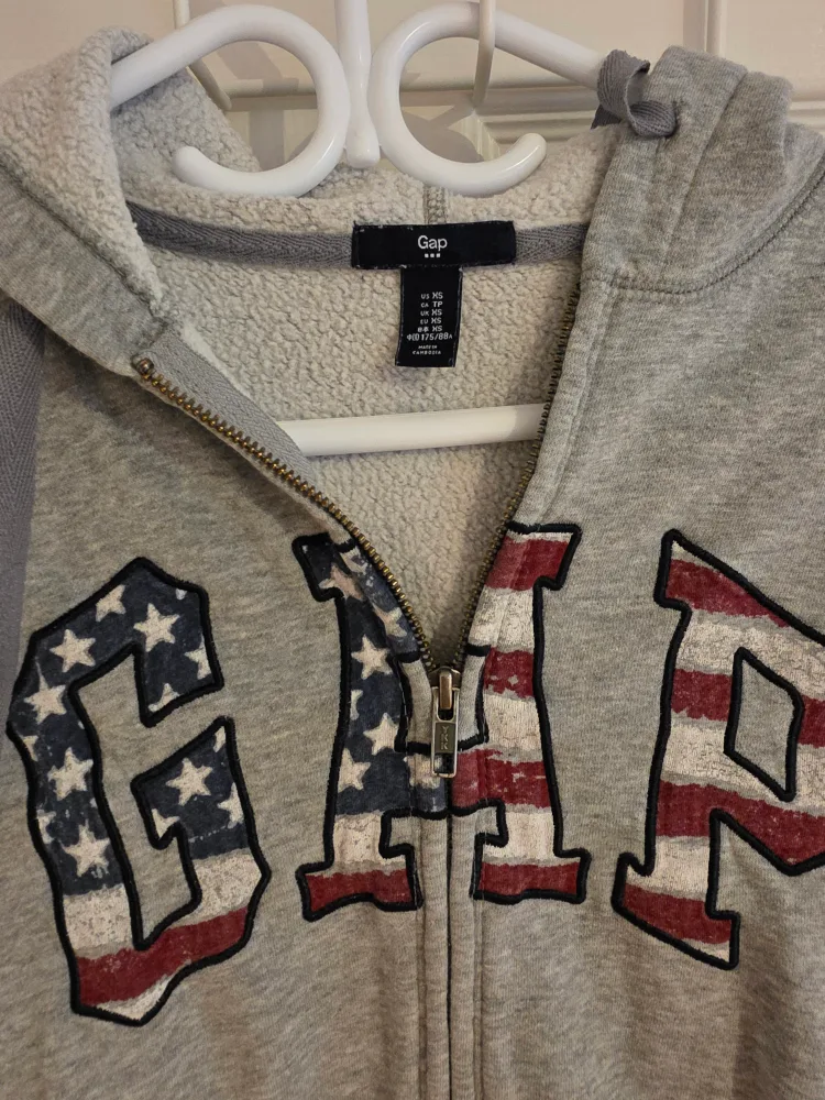 Gap Grey Full Zip Hoodie - Size XS image indicator(2)