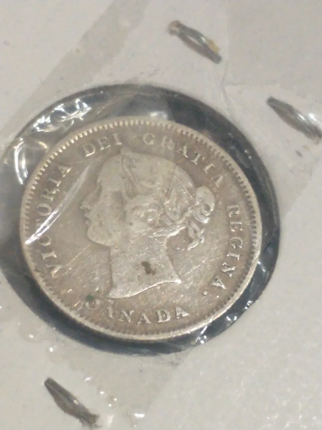 Stunning 1897 Canada five cents Victoria .925 silver KM #1 image indicator(5)
