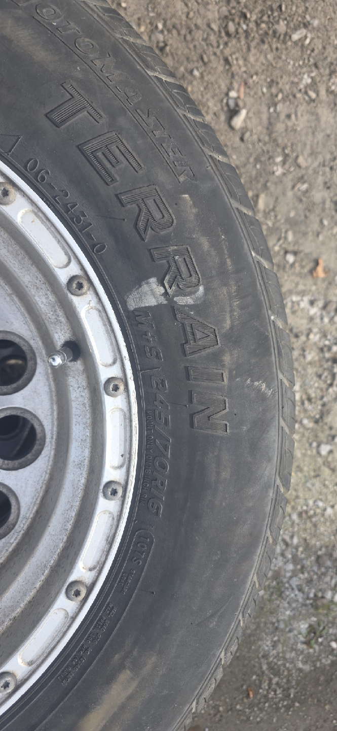 Set of 4 All Terrain Tires LT245/70R16 - photo 4