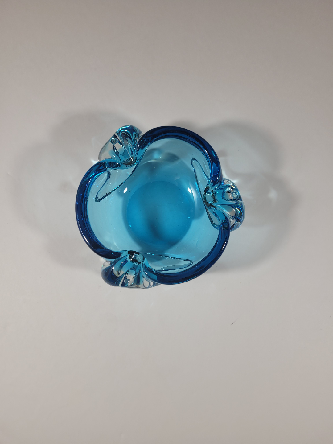 Blue Glass Ashtray - photo 3