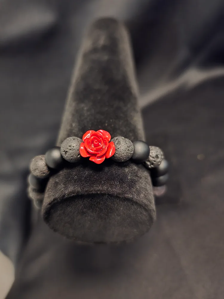 Handmade Beaded Bracelets - Rose Accent image indicator(3)