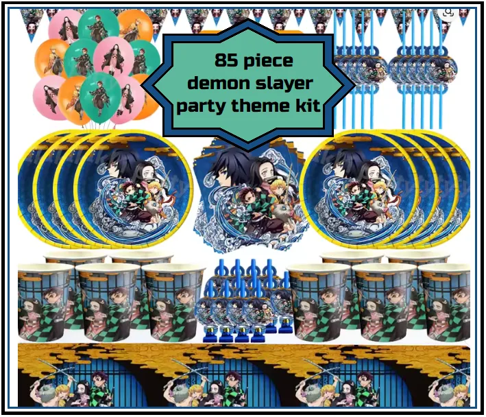 Demon Slayer Party Theme Kit (85 Pieces)