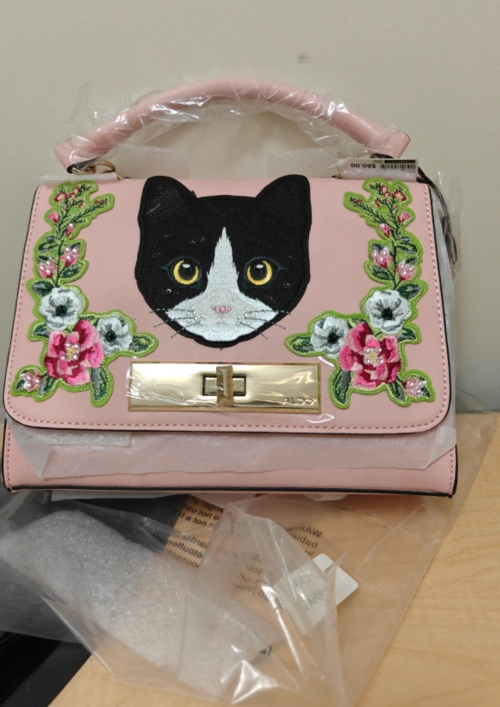 New Aldo Corvara-55 Pink Cat Crossbody Bag