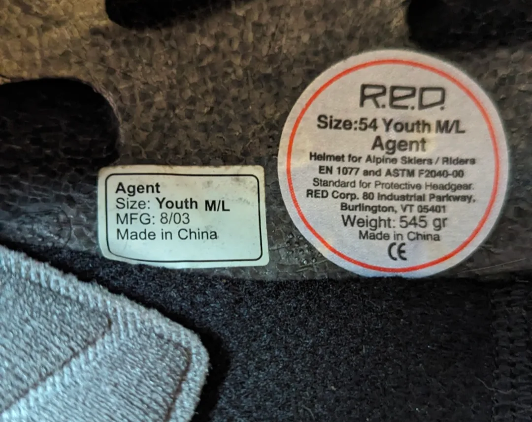 RED Agent Ski Helmet - Youth Medium/Large ( Size 54) image indicator(4)