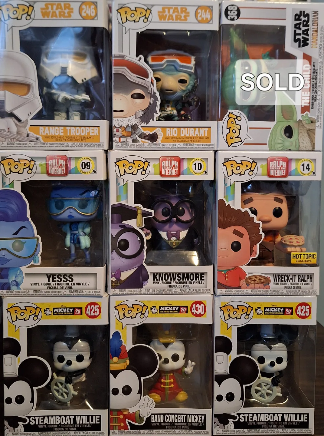 Assorted Funko Pops sold as a set (8) thumbnail