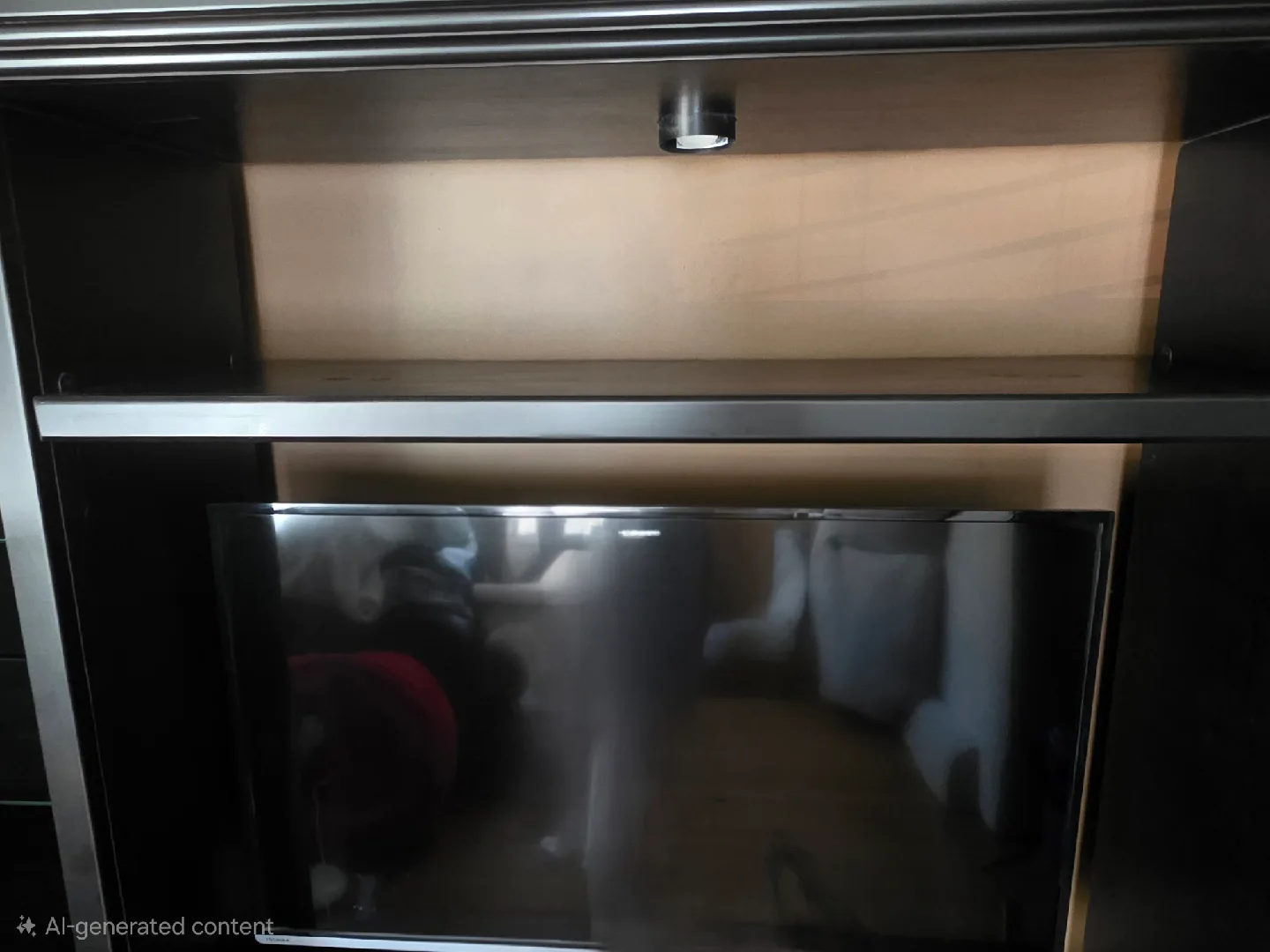 Ashley Furniture Entertainment Center with Glass Shelves image indicator(5)