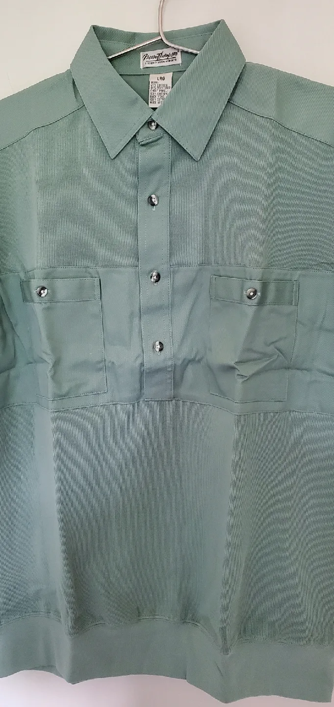 Norm Thompson LARGE Green Short Sleeve Shirt image indicator(6)