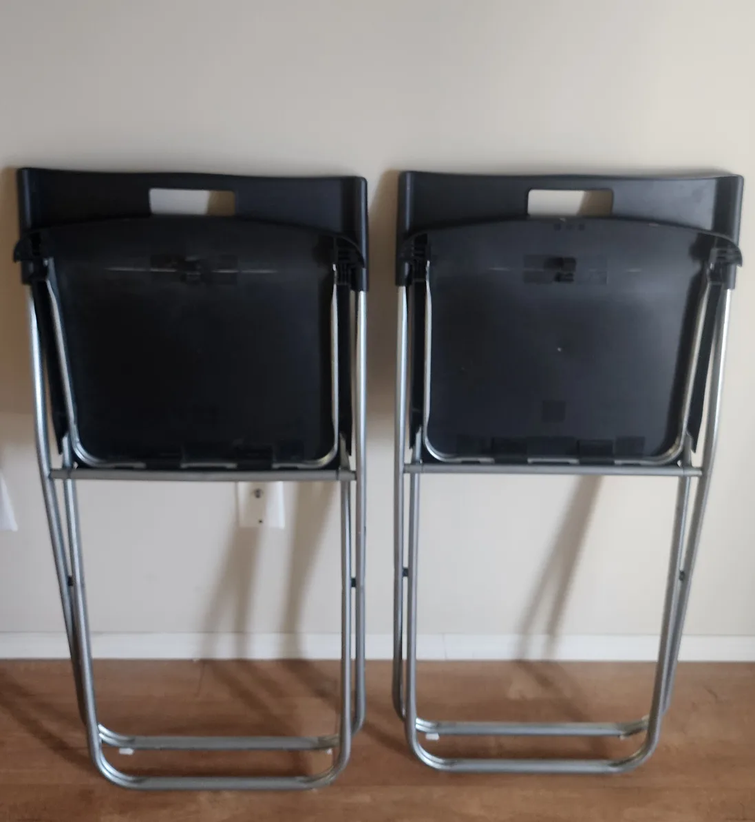 Pair of Black Ikea Folding Chairs(Pickup only) image indicator(3)
