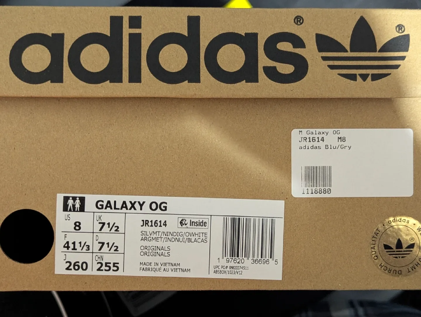 60% OFF Adidas Galaxy OG Silver Metallic unisex image indicator(2)