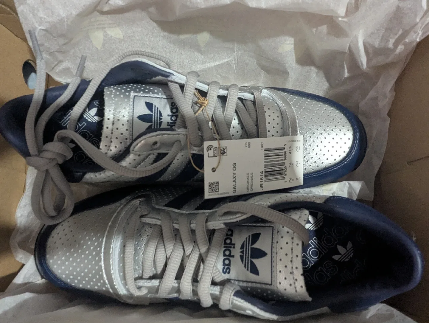 60% OFF Adidas Galaxy OG Silver Metallic unisex image indicator(3)