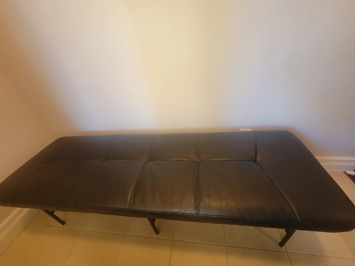 vegan leather bench - photo 2