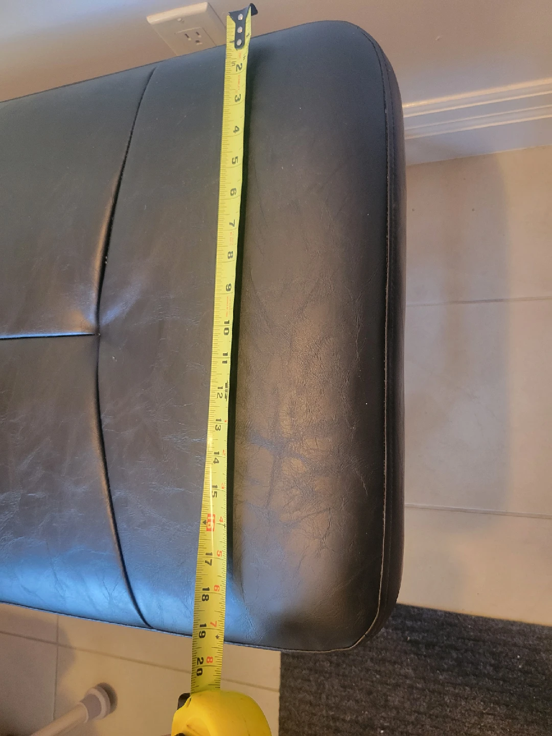 vegan leather bench - photo 5