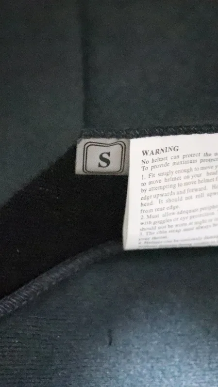 Size S DOT motorcycle helmet black image indicator(5)