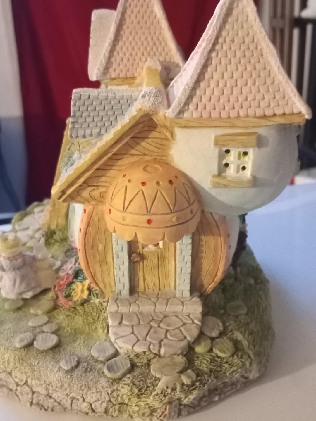 Collectible Ceramic Cottage Figurine Easter image indicator(3)