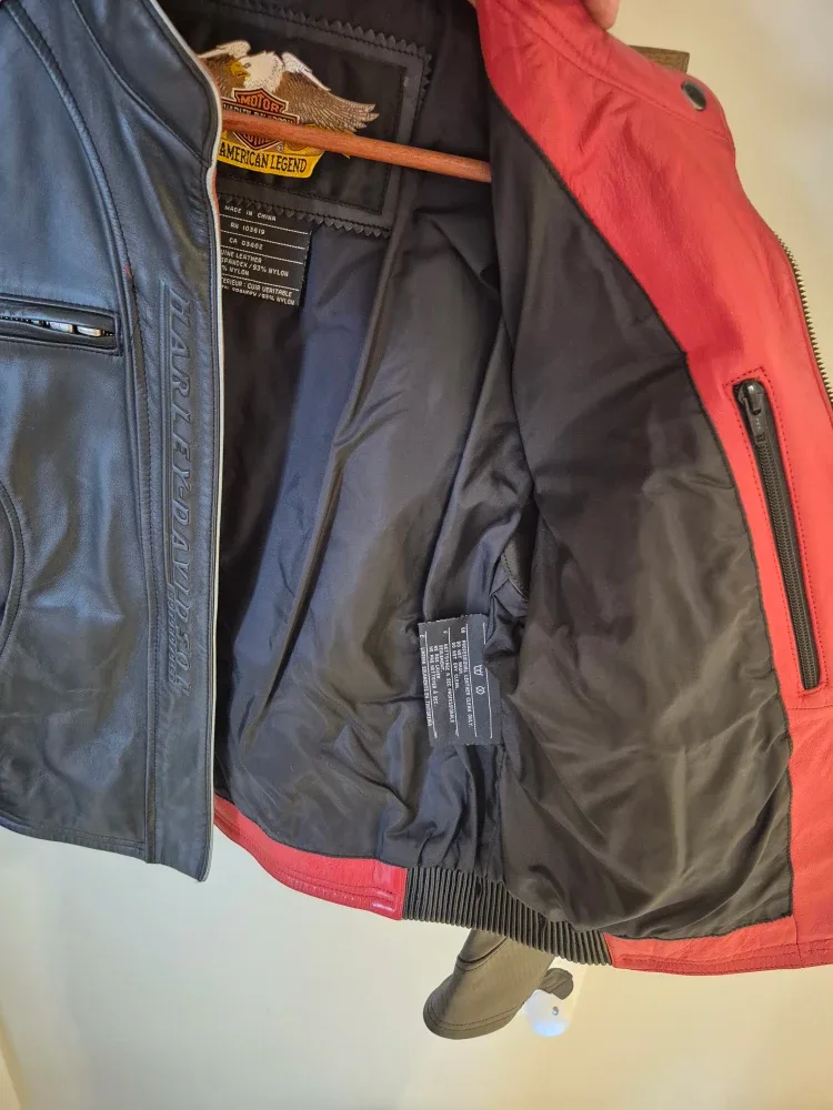 Womans Harley-Davidson Leather Motorcycle Jacket image indicator(3)