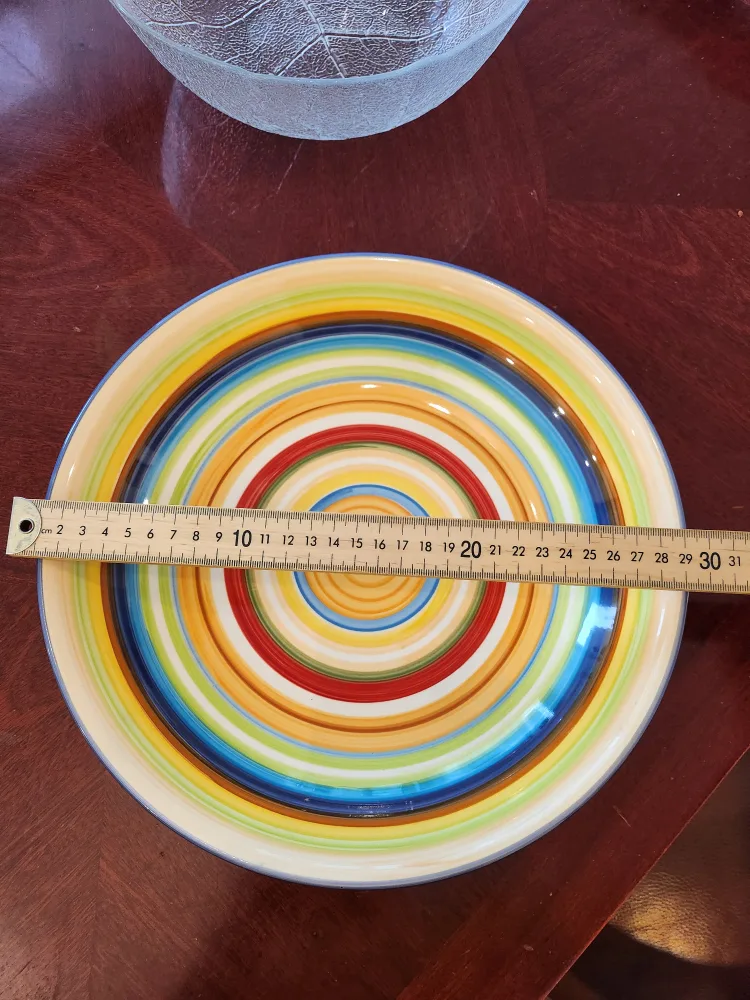 Colorful Decorative Plate - 30cm Diameter