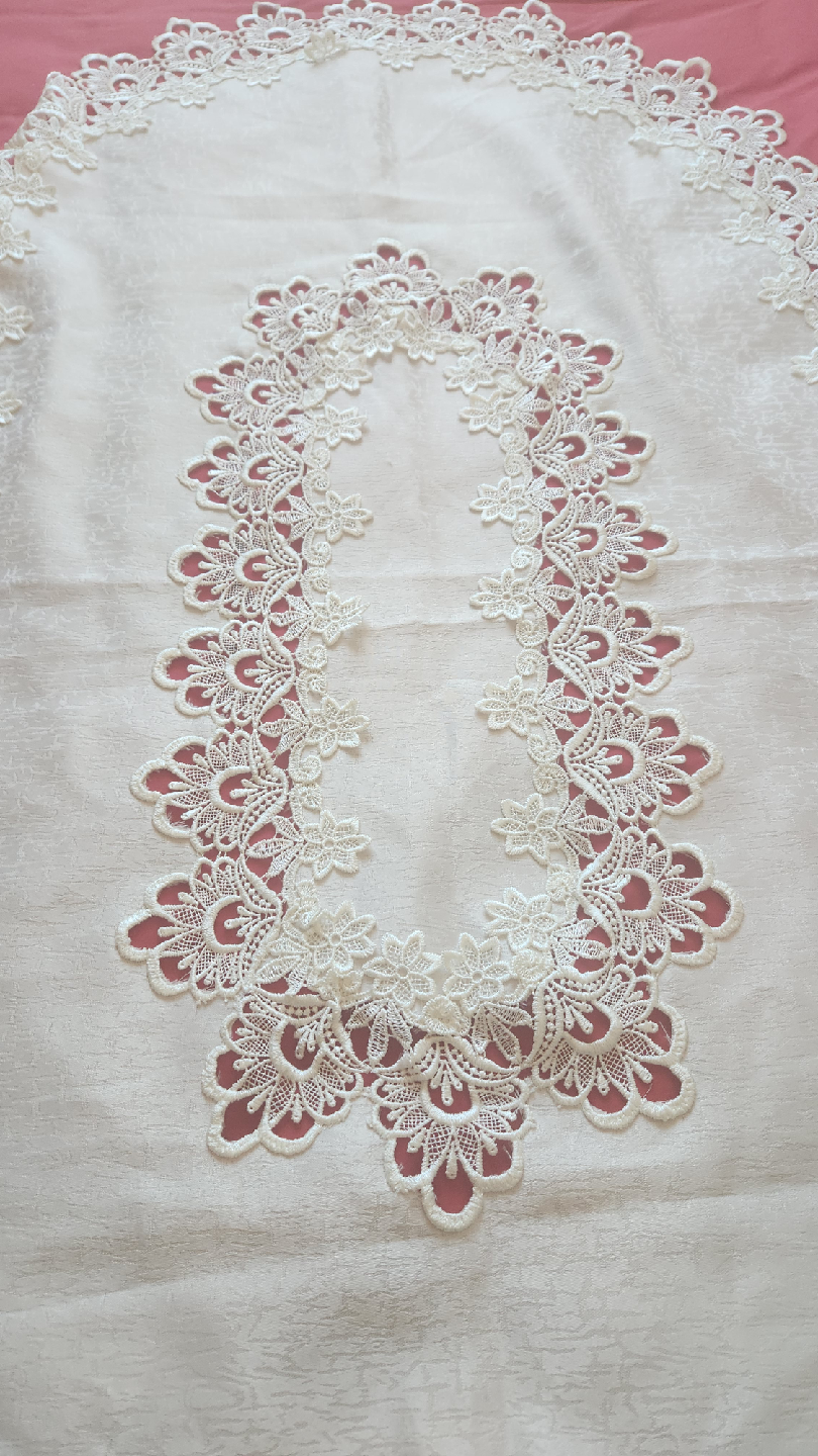Handmade Lace Table Runner - 130cm Long - photo 2
