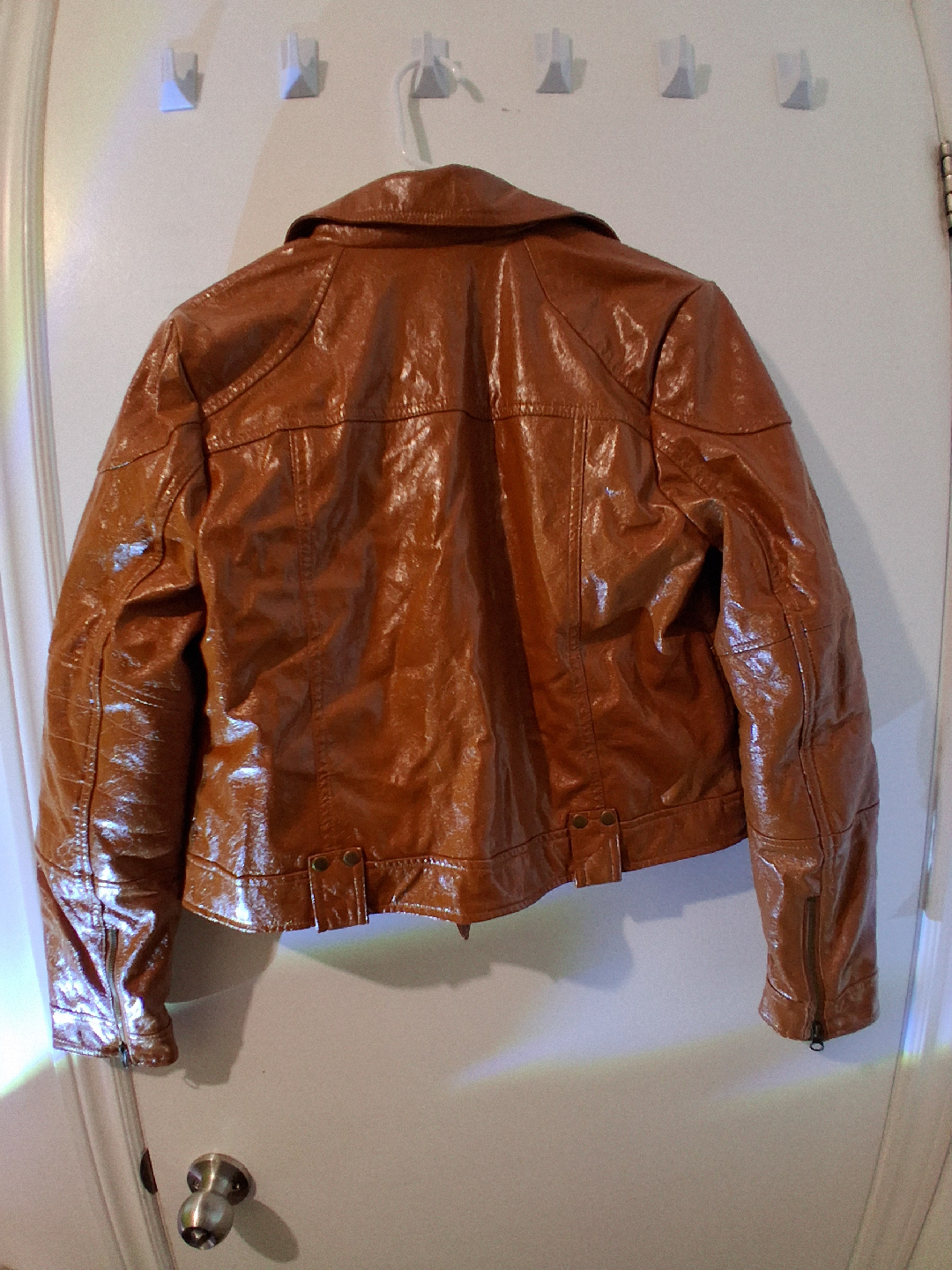 Vegan Leather Jacket - 70s - photo 2