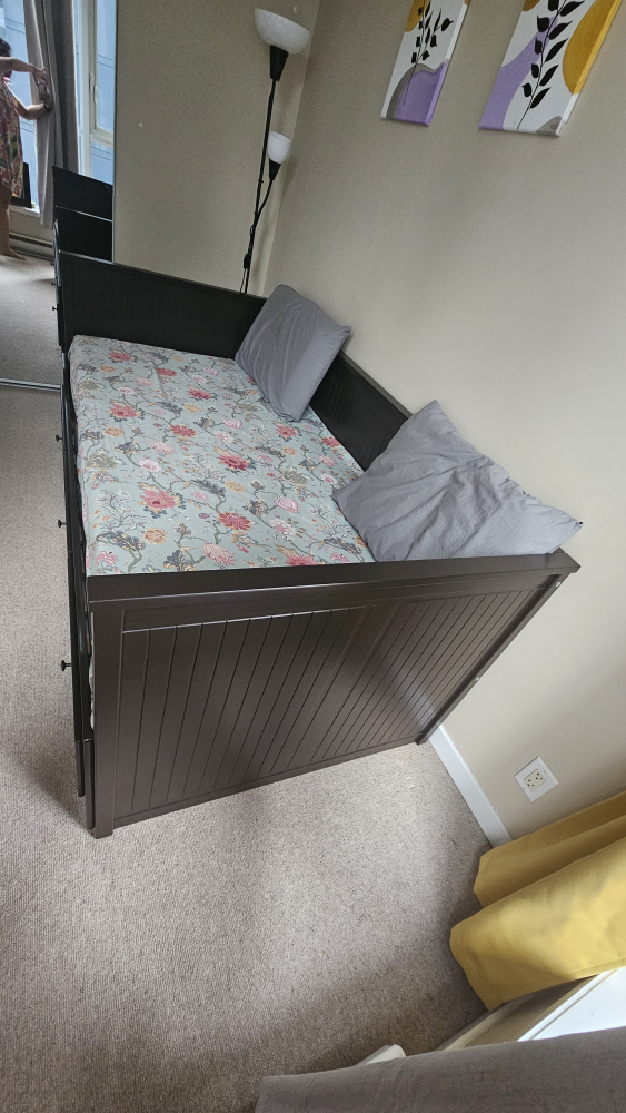 IKEA Hemnes Daybed Frame with 3 Drawers and 2 Mattresses - photo 3