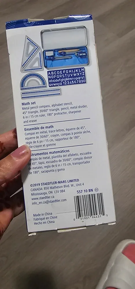 Staedtler 10-Piece Math Set - Brand New! image indicator(3)