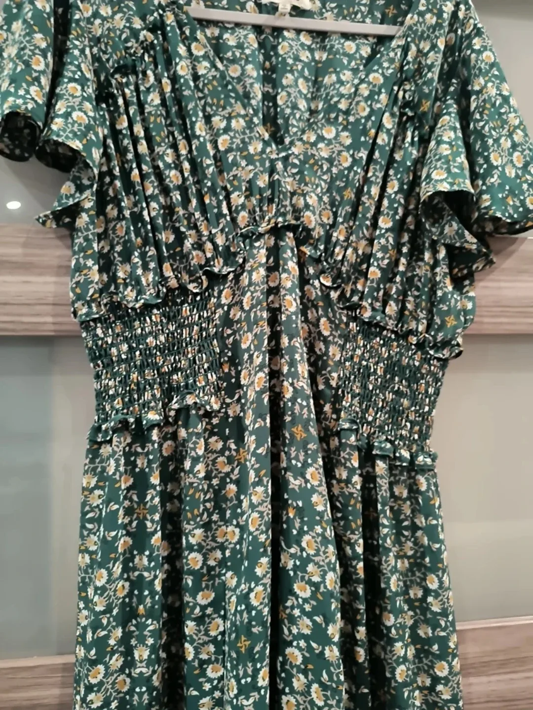 Max Studio Green Floral Dress - Size XL image indicator(3)