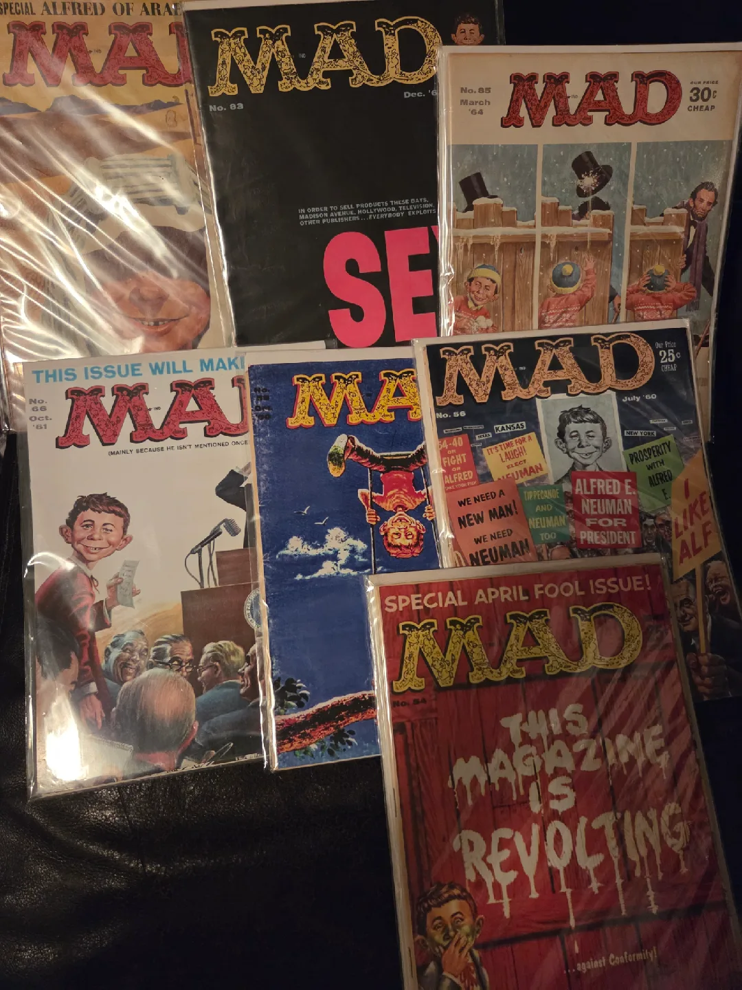 Collection of Vintage MAD Magazines image indicator(6)