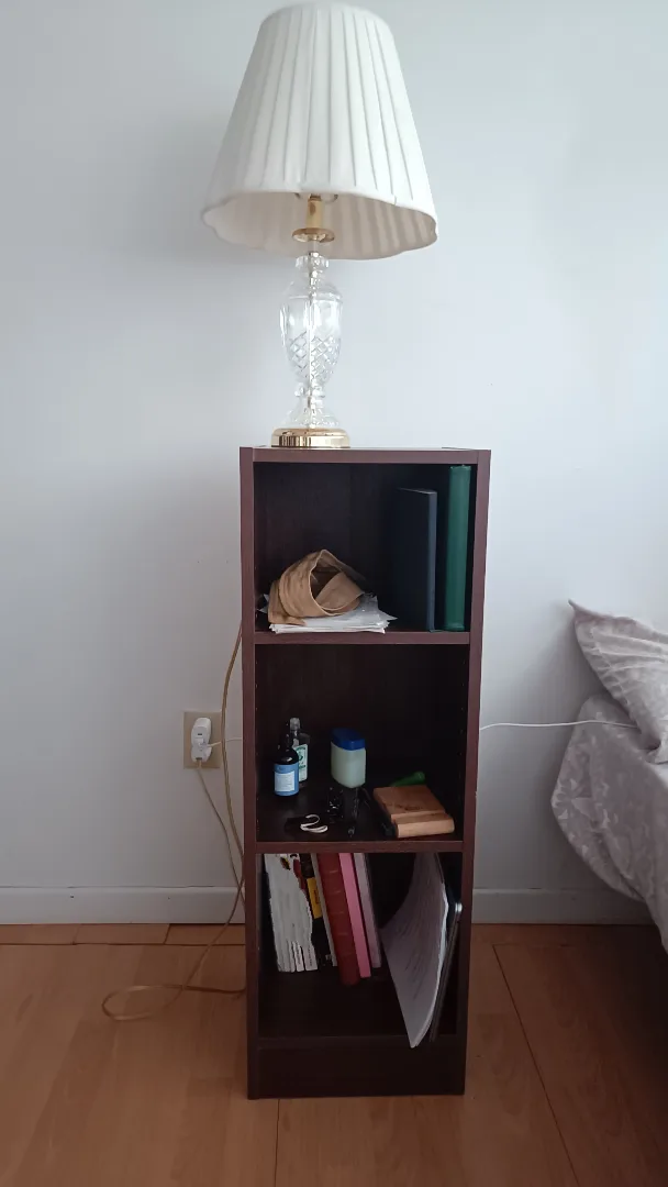 Dark Brown Wooden Bookcase Shelf Night stand 🥕 image indicator(2)