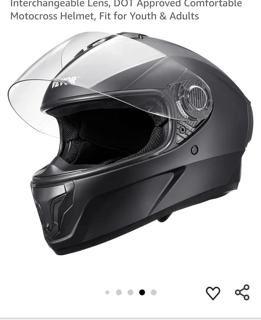 MEDIUM Full face motorcycle helmet with shield dot approved image indicator(5)