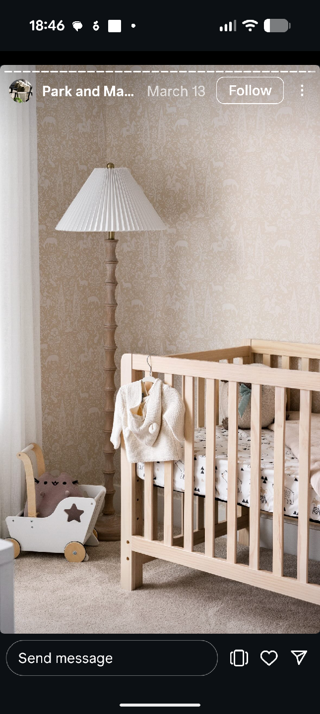 Full Nursery Set – Crib, Dresser, Chair + Baby Clothes & Decor