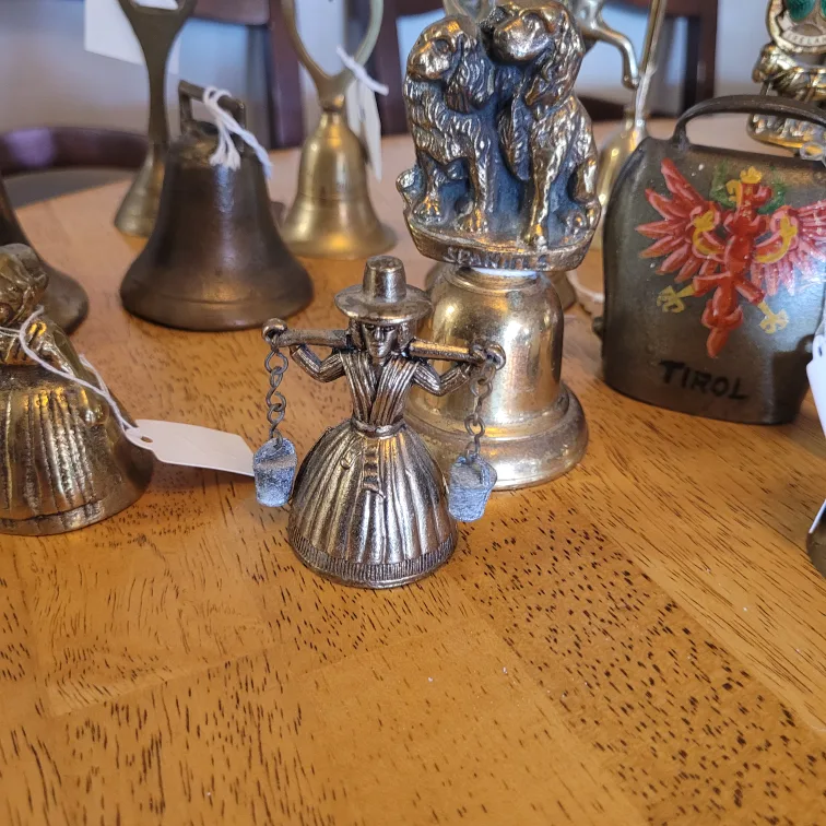 Lot of 13 Vintage Brass Bell Items Selling all 13 Together image indicator(9)