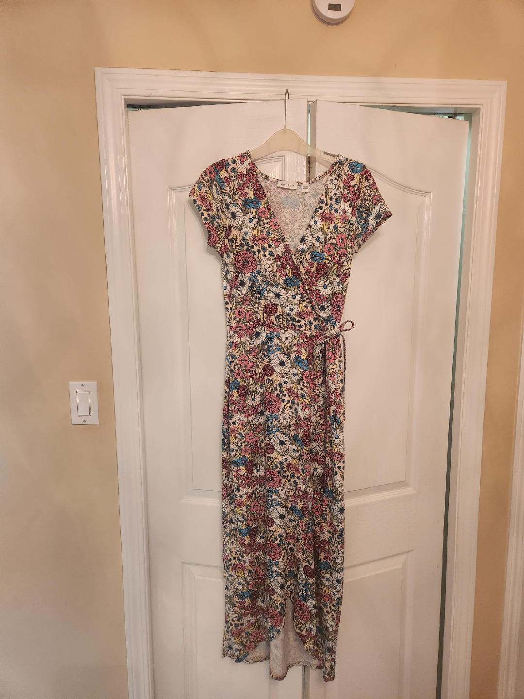 Floral Wrap Dress - Size Small