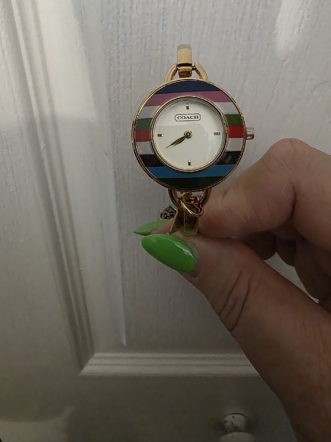 Coach Gold-Tone Bangle Watch