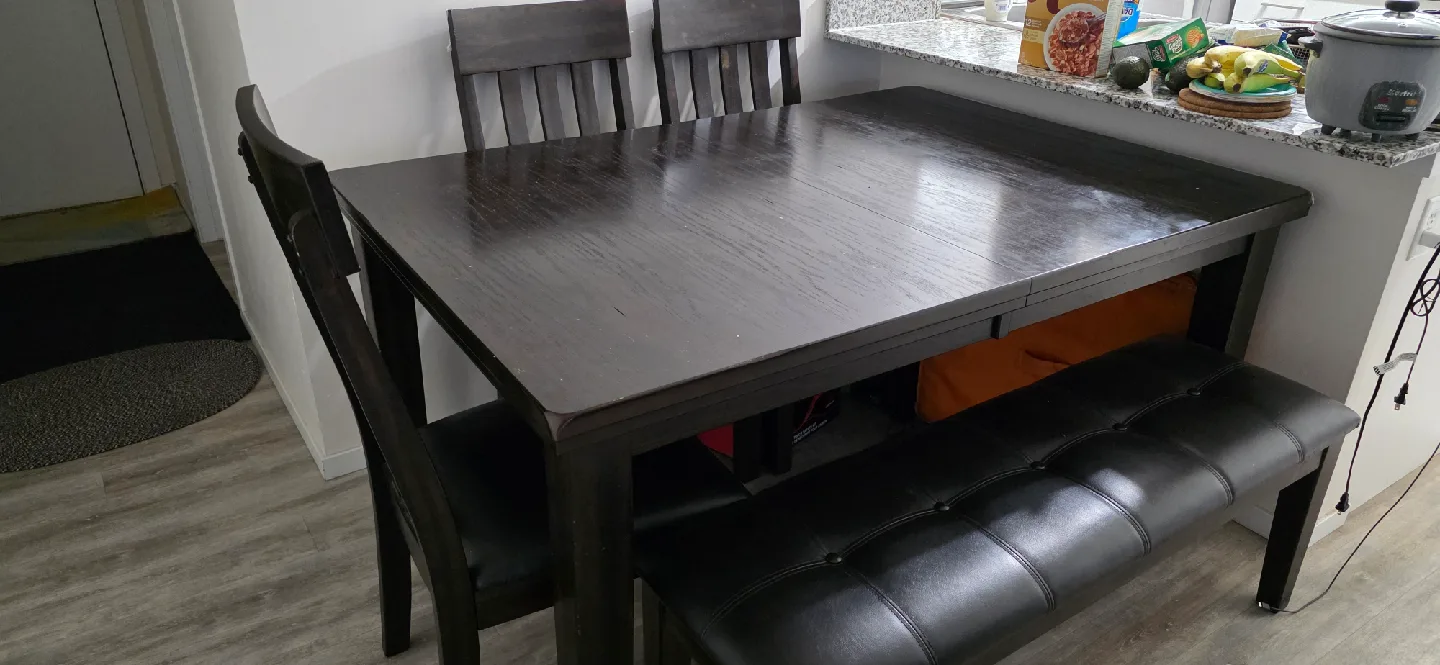 Haddigan Dining Set - Dark Brown / 6 - Piece image indicator(4)