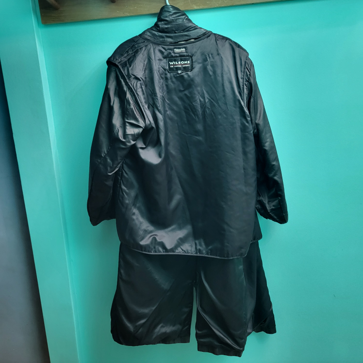 Wilsons Leather Experts Black Trench Coat - Size M - photo 4