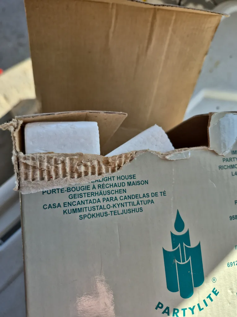 Mint Partylite Hand Painted Haunted Hill House image indicator(8)