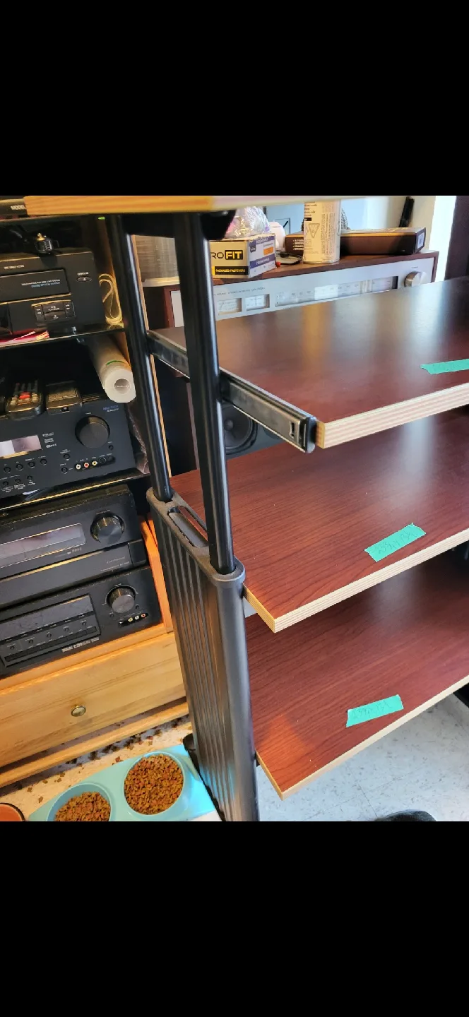 Brown Wood Shelving Unit image indicator(2)