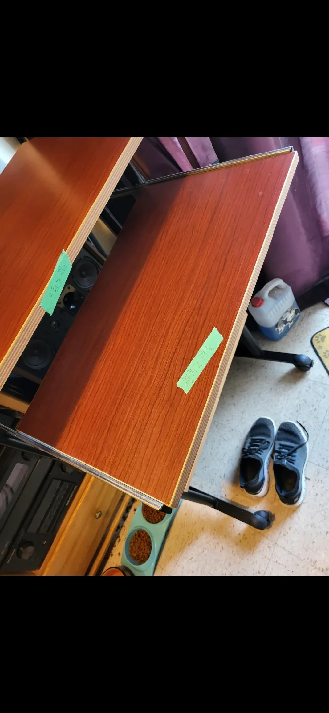 Brown Wood Shelving Unit image indicator(3)