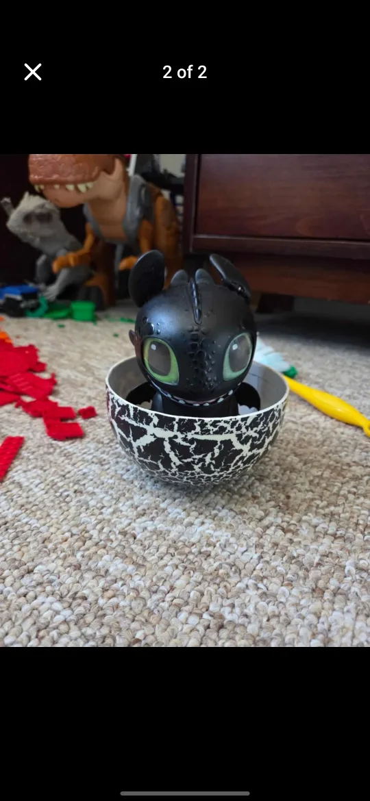 Hatchimals Toothless Dragon Toy in Egg thumbnail