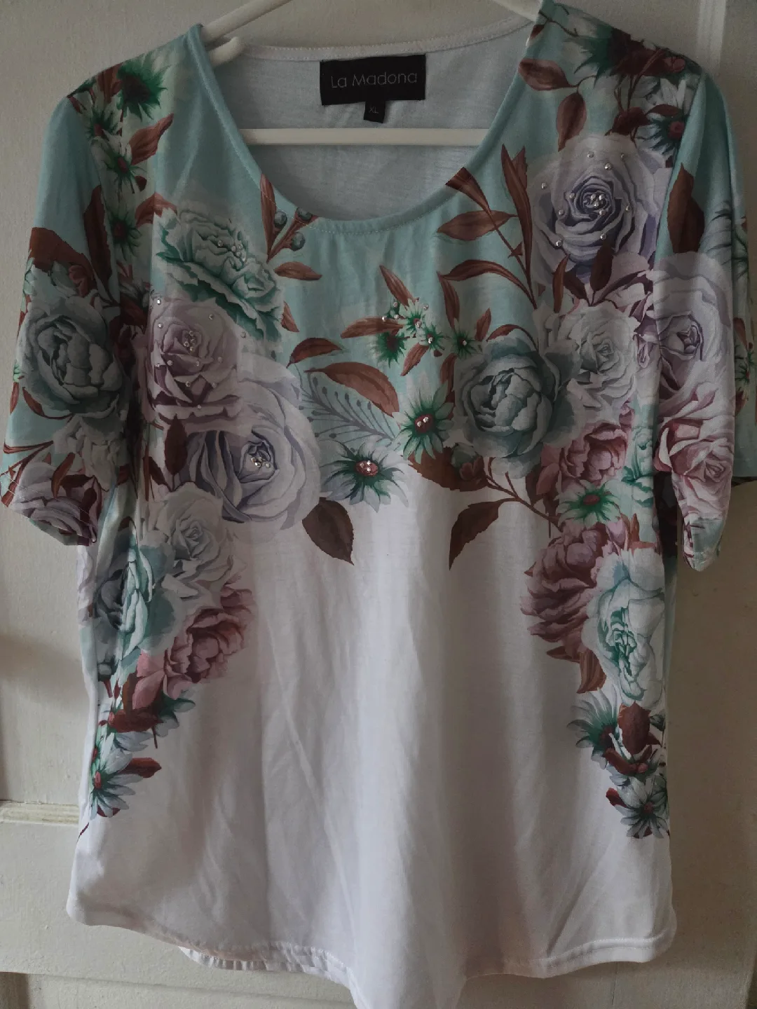 La Madona Floral Top - Size XL thumbnail