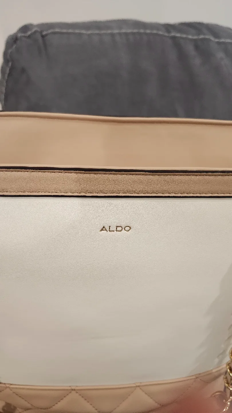 Aldo White & Beige Tote Bag Large image indicator(3)