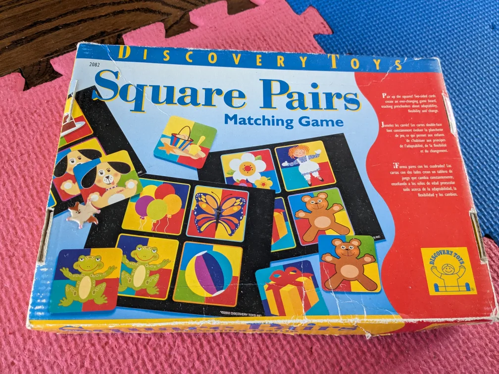 Discovery Toys Square Pairs Matching Game